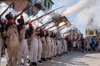 Photo de la reconstitution historique Napoléonienne dans Thonon - Agrandir l'image, fenêtre modale